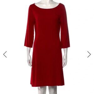 Neiman Marcus Exclusive Red 100% Cashmere Sweater Dress